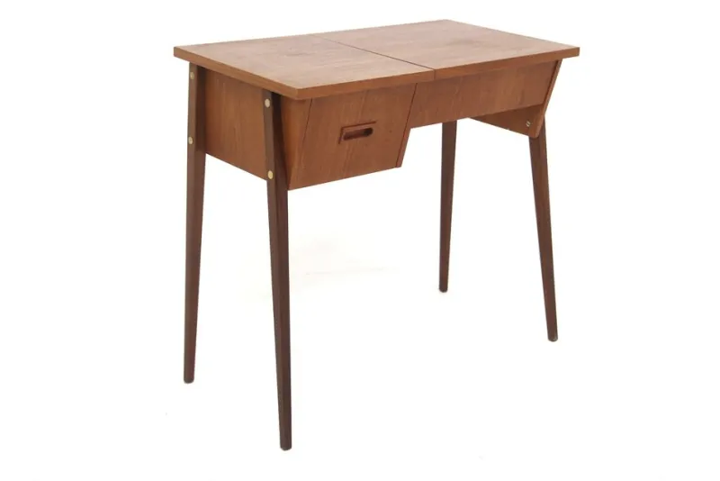 Clearance Pamono Model 6750 Dressing Table in Teak and Glass, Sweden, 1960s
