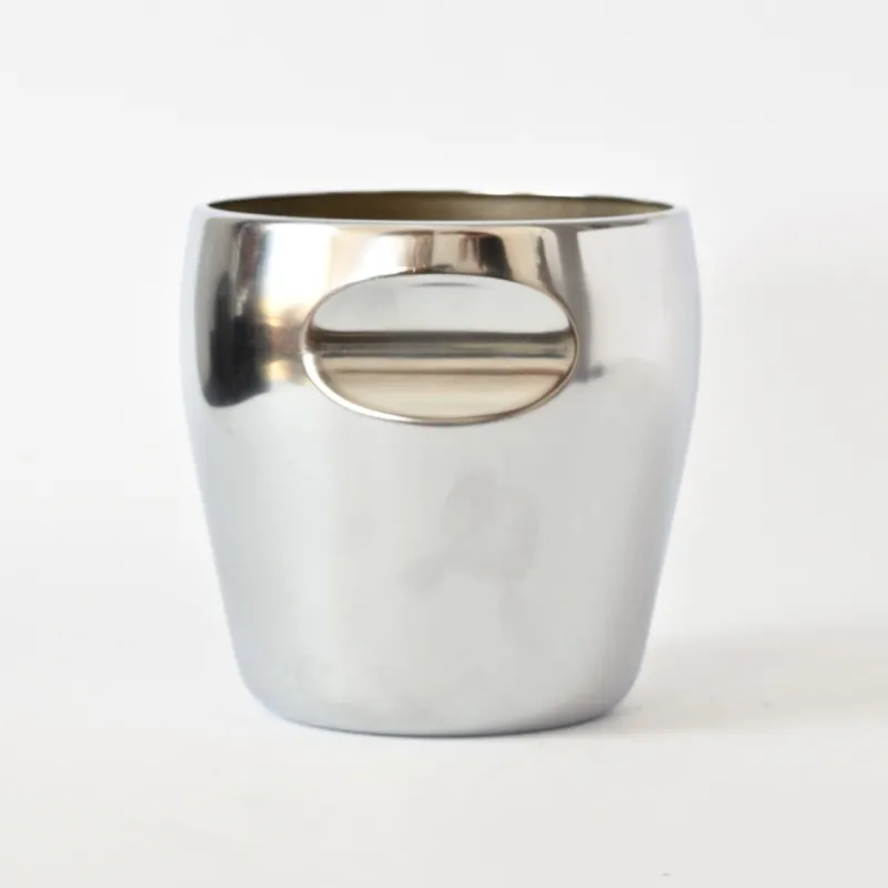 Pamono Model 871 Ice Bucket by Luigi Massoni & Carlo Mazzeri for Alessi, 1960s> Ice Buckets & Wine Coolers