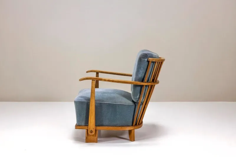 Best Pamono Model 1590 Lounge Chair by Fritz Hansen, Denmark, 1940s