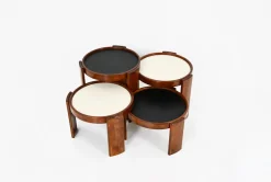 Pamono Model 780 Nesting Tables by Gianfranco Frattini for Cassina, 1960s, Set of 4> Coffee & Side Tables