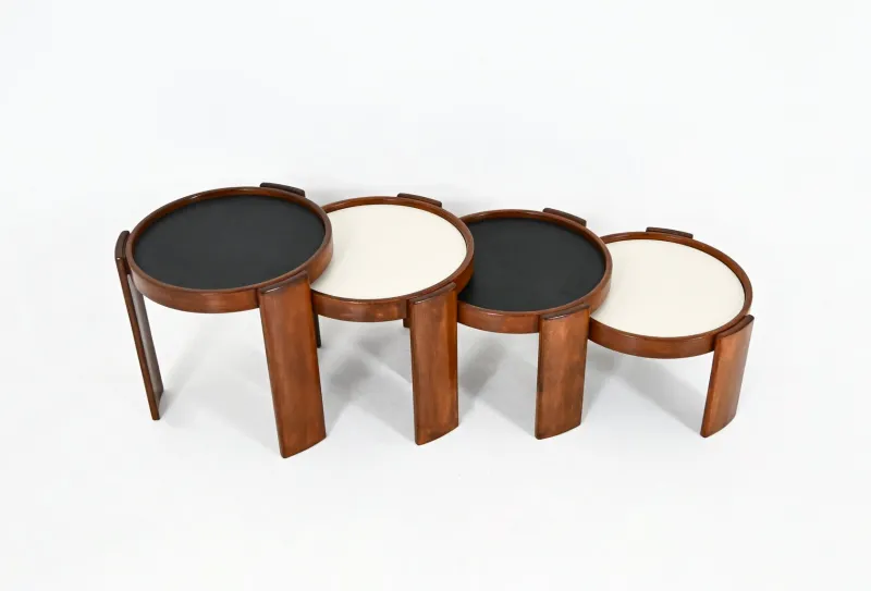 Pamono Model 780 Nesting Tables by Gianfranco Frattini for Cassina, 1960s, Set of 4> Coffee & Side Tables