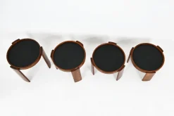 Pamono Model 780 Nesting Tables by Gianfranco Frattini for Cassina, 1960s, Set of 4><noscript><img width=