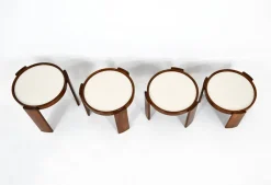 Pamono Model 780 Nesting Tables by Gianfranco Frattini for Cassina, 1960s, Set of 4><noscript><img width=