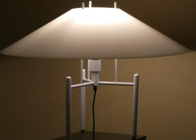 Pamono Model 694 Pagoda Lamp by Elio Martinelli for Martinelli Luce, Italy, 1980s> Table Lamps