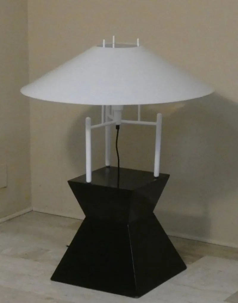 Pamono Model 694 Pagoda Lamp by Elio Martinelli for Martinelli Luce, Italy, 1980s> Table Lamps