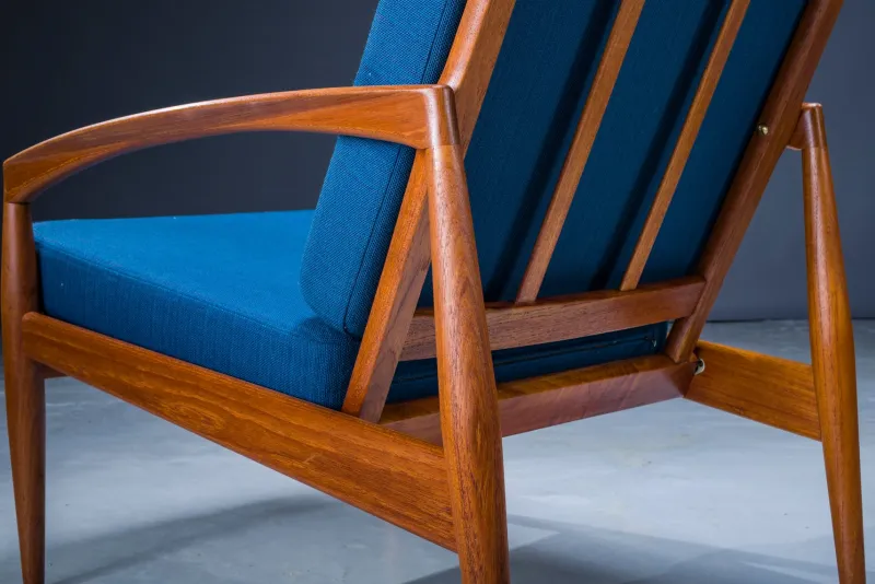 Pamono Model 121 Paper Knife Easy Chairs and Sofa by Kai Kristiansen for Magnus Olesen, 1960s, Set of 3> Living Room Sets