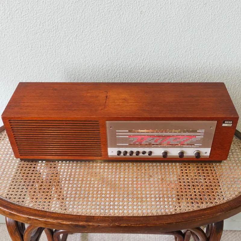 Pamono Model 135 Radio in Teak from Wega, 1960s> Electronics