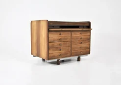 Sale Pamono Model 804 Roll Top Desk attributed to Gianfranco Frattini for Bernini, 1960s