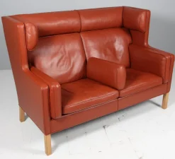 Pamono Model 2292 2-Seater Sofa attributed to Børge Mogensen for Fredericia><noscript><img width=