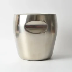 Pamono Model 872 Stainless Steel Wine Cooler from Alessi, 1970s><noscript><img width=