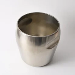Pamono Model 872 Stainless Steel Wine Cooler from Alessi, 1970s><noscript><img width=