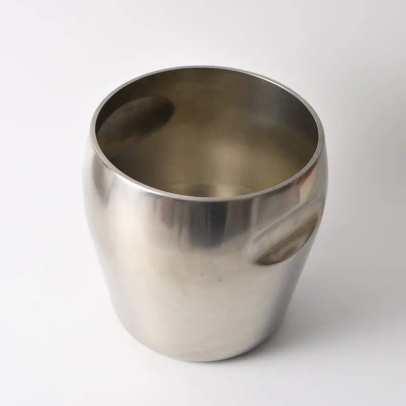 Pamono Model 872 Stainless Steel Wine Cooler from Alessi, 1970s> Ice Buckets & Wine Coolers