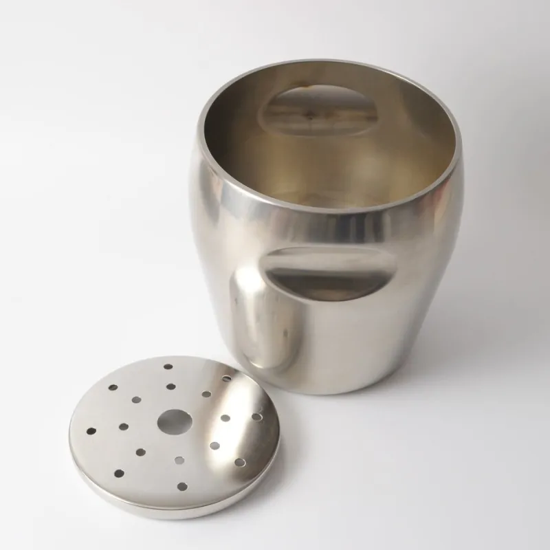 Pamono Model 872 Stainless Steel Wine Cooler from Alessi, 1970s> Ice Buckets & Wine Coolers