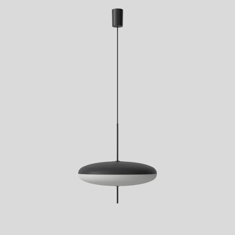 Pamono Model 2065 Table Lamp with Black White Diffuser, Black Hardware & Black Cable by Gino Sarfatti> Table Lamps