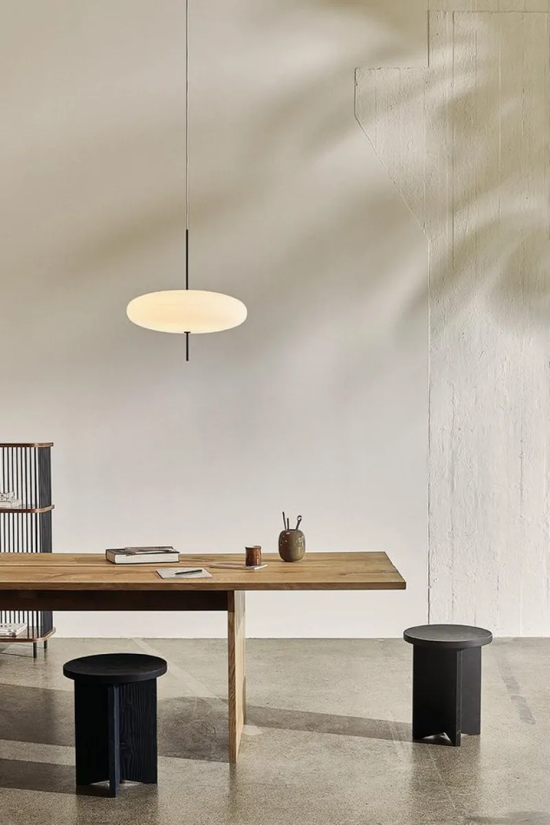 Pamono Model 2065 Table Lamp with Black White Diffuser, Black Hardware & Black Cable by Gino Sarfatti> Table Lamps