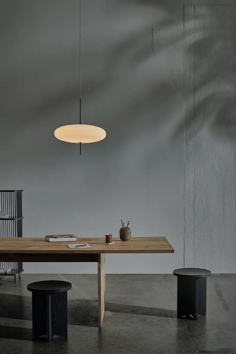 Pamono Model 2065 Table Lamp with Black White Diffuser, Black Hardware & Black Cable by Gino Sarfatti> Table Lamps