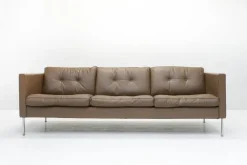 Pamono Model 446 Three-Seater Sofa and Club Chairs by Pierre Paulin for Artifort, 1960s, Set of 3><noscript><img width=