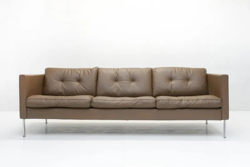 Pamono Model 446 Three-Seater Sofa and Club Chairs by Pierre Paulin for Artifort, 1960s, Set of 3> Living Room Sets