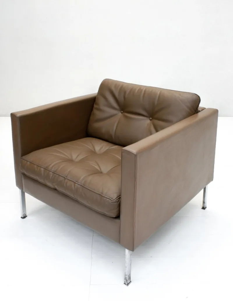 Pamono Model 446 Three-Seater Sofa and Club Chairs by Pierre Paulin for Artifort, 1960s, Set of 3> Living Room Sets