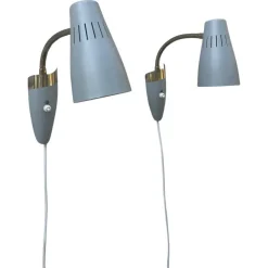 Discount Pamono Model 8845 Wall Lamps attributed to Arvid Böhlmarks Lampfabrik, Sweden, 1950s, Set of 2