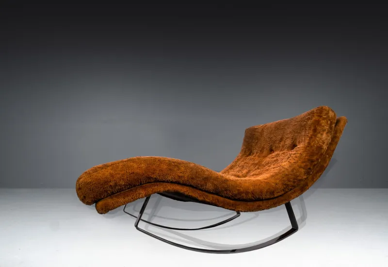 Pamono Model 1264 Wave Chaise Lounge by Adrian Pearsall for Craft Associates, 1960s> Daybeds & Chaises Lounges