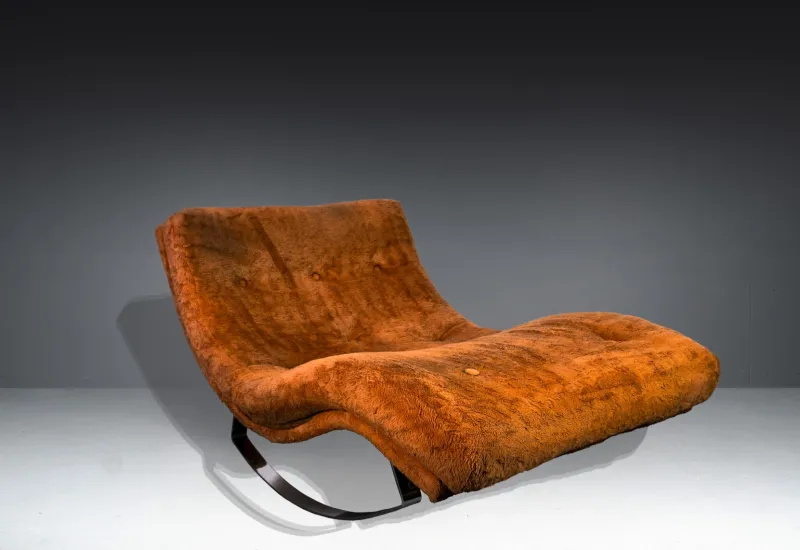 Pamono Model 1264 Wave Chaise Lounge by Adrian Pearsall for Craft Associates, 1960s> Daybeds & Chaises Lounges