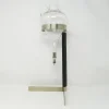 Pamono Model 5018 Wine Lifter in Stainless Steel with Black Leather Handle by Carl Auböck for Werkstätte Carl Auböck, 1970s