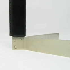 Pamono Model 5018 Wine Lifter in Stainless Steel with Black Leather Handle by Carl Auböck for Werkstätte Carl Auböck, 1970s