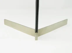 Pamono Model 5018 Wine Lifter in Stainless Steel with Black Leather Handle by Carl Auböck for Werkstätte Carl Auböck, 1970s