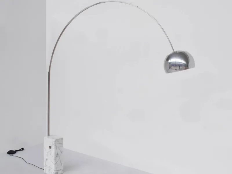 Pamono Model Arco Adjustable Floor Lamp by Castiglioni for Flos, Italy, 1962> Floor Lamps