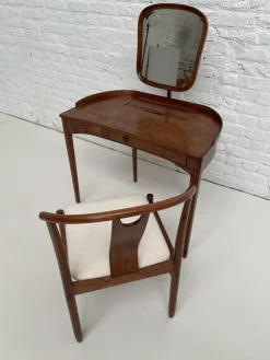 Outlet Pamono Model Brigitta Dressing Table & Chair by Carl Malmsten & Yngve Ekström for Bodafors, 1962, Set of 2