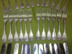 Pamono Model Chinon Cutlery Set from Christofle, France, 1930s, Set of 36><noscript><img width=