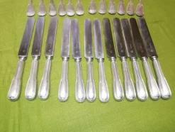 Pamono Model Chinon Cutlery Set from Christofle, France, 1930s, Set of 36><noscript><img width=