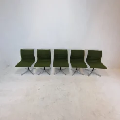 Pamono Model EA 105 Chairs by Eames for Herman Miller, 1970s, Set of 5><noscript><img width=