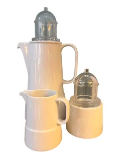 Pamono Model Il Faro Coffee Service by Aldo Rossi for Rosenthal, 1994, Set of 3> Coffee & Tea Service