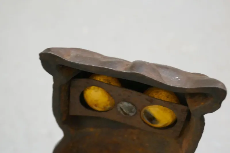 Sale Pamono Model Owl Iron Fire Dogs with Grate, 1920s