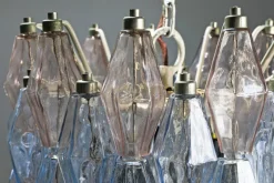 Pamono Model Poliedri Chandelier by Carlo Scarpa for Venini, 1955><noscript><img width=