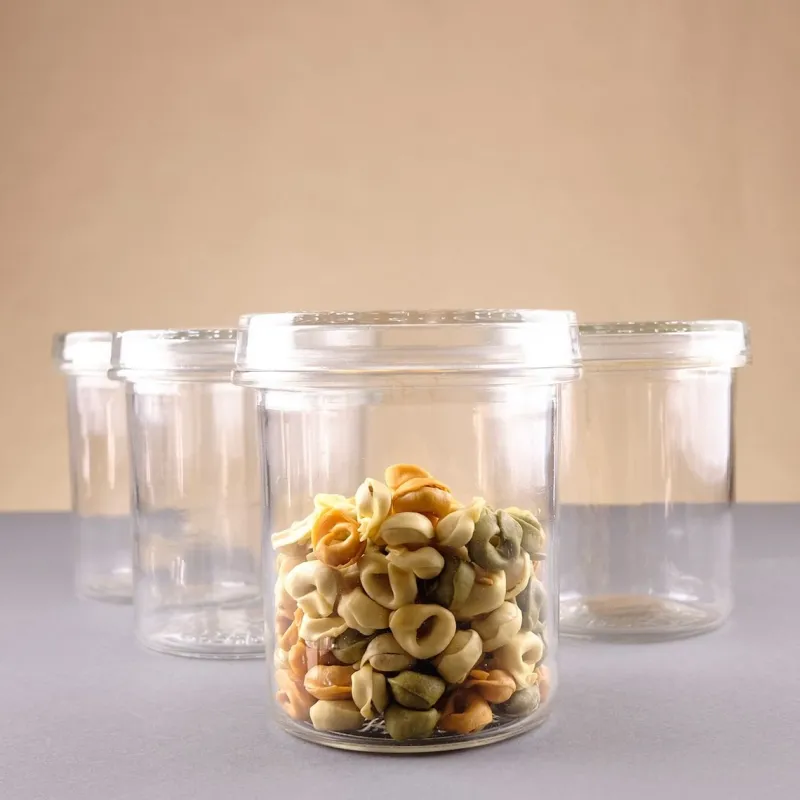Hot Pamono Model Progress Storage Glasses from Glashüttenwerke Adlerhütten, 1936, Set of 4