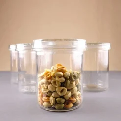 Hot Pamono Model Progress Storage Glasses from Glashüttenwerke Adlerhütten, 1936, Set of 4