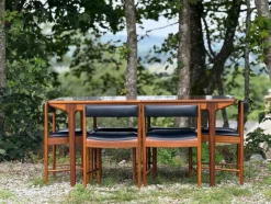 Pamono Model T3 Extendable Dining Table in Walnut by Tom Robertson for McIntosh, 1970s><noscript><img width=