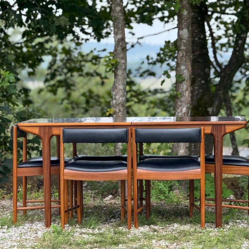 Pamono Model T3 Extending Dining Table in Walnut by Tom Robertson for McIntosh, 1970s> Dining Tables & Sets