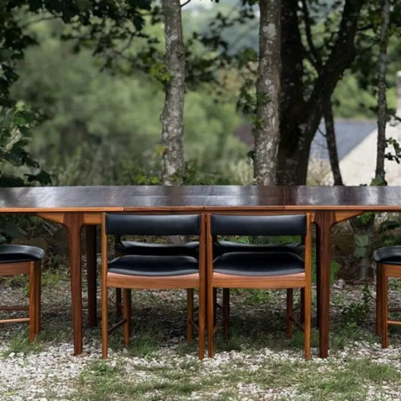 Pamono Model T3 Extending Dining Table in Walnut by Tom Robertson for McIntosh, 1970s> Dining Tables & Sets