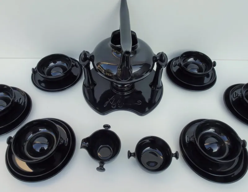 Pamono Model Zen Tea Service by Luigi Colani, Friesland, Germany, 1980s, Set of 23> Coffee & Tea Service