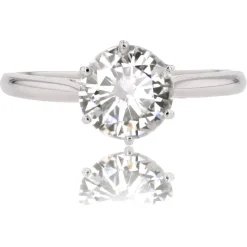 Pamono Modern 1.21 Carat e.vs1 Diamond 18 Karat White Gold Solitaire Ring> Rings