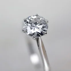 Pamono Modern 1.21 Carat e.vs1 Diamond 18 Karat White Gold Solitaire Ring><noscript><img width=