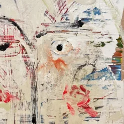 Pamono Modern Abstract Painting, Acrylic on Wood, Framed><noscript><img width=