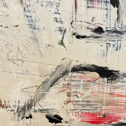 Pamono Modern Abstract Painting, Acrylic on Wood, Framed><noscript><img width=