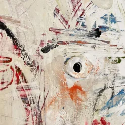 Pamono Modern Abstract Painting, Acrylic on Wood, Framed><noscript><img width=