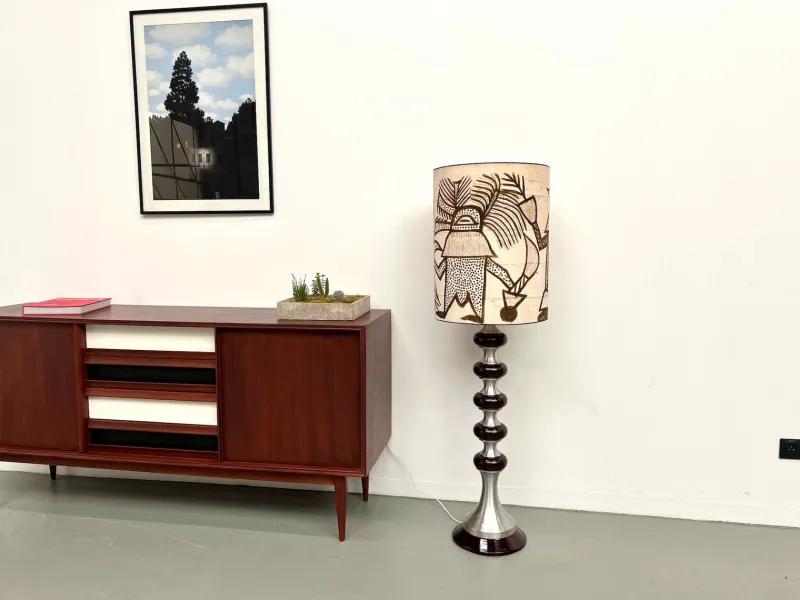 Pamono Modern Aluminum Floor Lamp, 1970> Floor Lamps