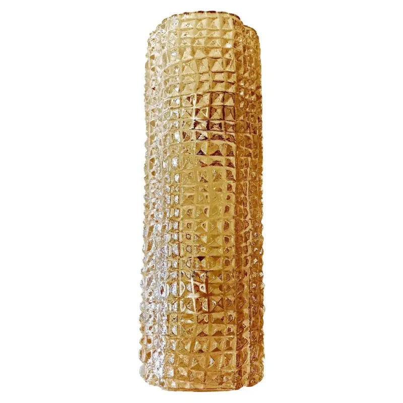 Pamono Modern Amber Cocodrile Murano Glass Wall Sconce by Simoeng> Wall Lights & Sconces